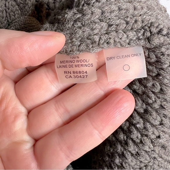 Magaschoni Merino Wool Mock Neck Sleeveless Sweater in Brown - Picture 6 of 6